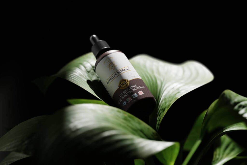 organic argan oil for hair skin and nails beauty