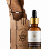 Brown Wooden Box Amigos Power 100% Organic Moroccan Argan Oil 30ml bottle for hair, skin, and nails by arganobio.com